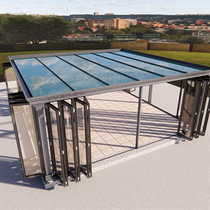 Véranda extérieure personnalisable avec structure en aluminium préfabriquée, conception à pont coupé indépendant pour usage résidentiel en jardin - Product Image 4