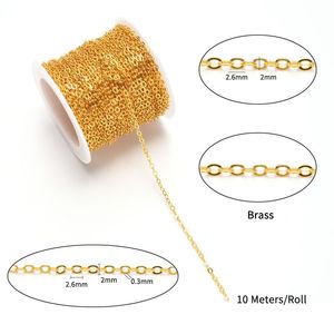 สายทองเหลืองชุบทองสำหรับทำ<span class=keywords><strong>เครื่องประดับ</strong></span><span class=keywords><strong>เด็ก</strong></span> DIY สร้อยคอแฟชั่น งานครบรอบ ขายส่ง - Product Image 2