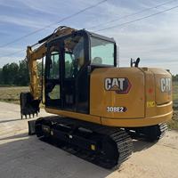 Mini-excavatrice sur chenilles d'occasion Cat 308E2 8 tonnes, faible nombre d'heures de fonctionnement, économie de carburant, compacte, pour travaux municipaux, agricoles, aménagement paysager et construction