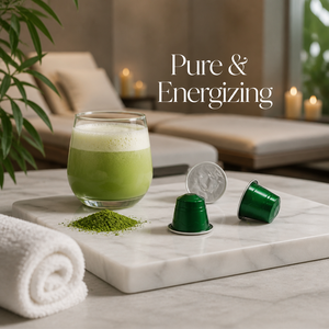 Cápsulas de L-Teanina de Alta Pureza, Compatibles con Máquinas Nespresso, para Mayor Concentración y Claridad, Cápsulas de Té Verde Orgánico - Product Image 1