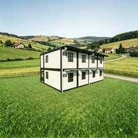 Maison préfabriquée SKYLINE en conteneur, panneau sandwich en acier modulaire, bâtiment portable, villa, bureau, hôtel, hébergement respirant