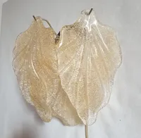 Applique murale en verre en forme de feuille d'érable Applique murale rétro en verre de Murano