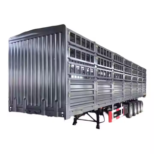 Semi-remorque à ridelles 3 ou 4 essieux pour transport d'animaux, capacité 50T-60T, livraison directe usine, à vendre - Product Image 5