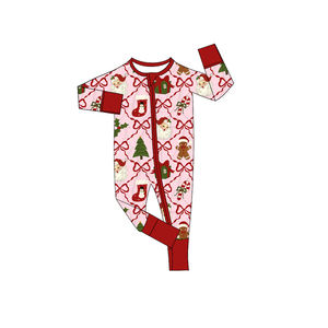 LR2631 personalizado al por mayor mono infantil lindo arco estampado manga larga mameluco conjunto para Niñas Ropa - Product Image 5