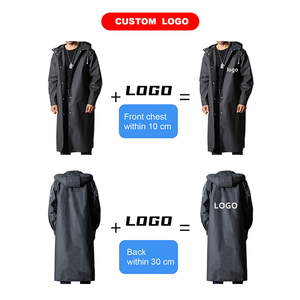 <span class=keywords><strong>Giacca</strong></span> Antipioggia Personalizzata in EVA Nera Riutilizzabile alla Moda <span class=keywords><strong>per</strong></span> Uomo, Lunga, Impermeabile, ad Asciugatura Rapida, Ecologica con Stampa di Lettere <span class=keywords><strong>per</strong></span> Viaggi - Product Image 6