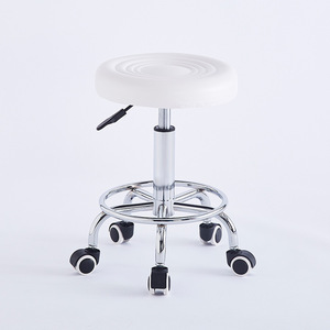 Work Blue Pu Leather Counter Swivel <strong>Stool</strong> <strong>Office</strong> Adjust Height <strong>Stool</strong> for Foot Rest - Product Image 4