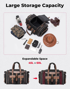 Muestra Gratuita de Bolsas de Viaje de Lujo de Gran Capacidad Personalizadas, Bolsa de Viaje Impermeable de Cuero PU Antirrobo, Mochila Moderna para Tenis - Product Image 3