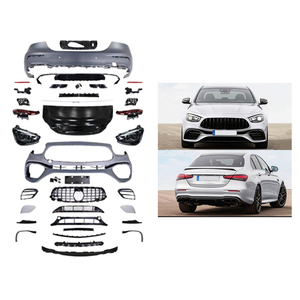 ชุดแต่งกันชนหน้า-หลัง AMG สำหรับ W213 ปี 2016-2018 พร้อมไฟตัดหมอก ไฟหน้า LED  แบบ Bolt-On  ใช้ได้กับรถทั่วไป - Product Image 1