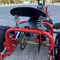 Kart de loisirs pour adultes, mini-tricycle rétro 212cc, couleur personnalisée, style vintage, jantes en alliage d'aluminium poli + anneau de drift