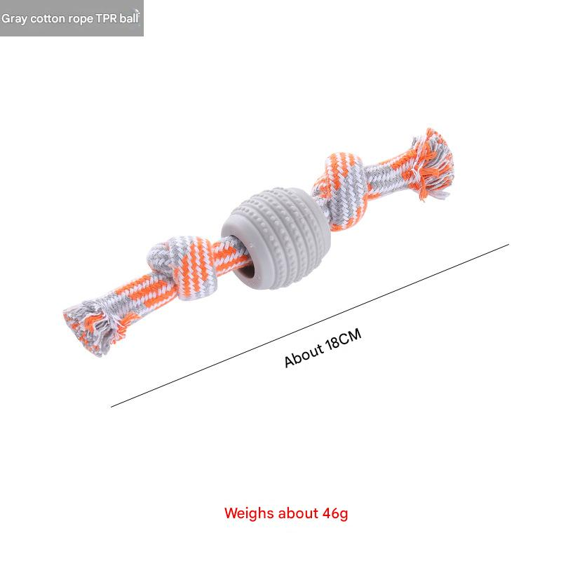 Gray knotted ball