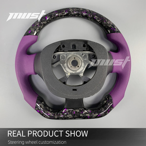 Volant personnalisé en fibre de carbone à paillettes violettes pour Nissan 370Z Nismo Coupé Roadster Juke <span class=keywords><strong>RS</strong></span> pour Infiniti FX 35 37 50 2009-2021 - Product Image 5