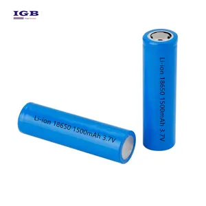 Bateria recarregável 3.2V 1500mah LIFEPO4 18650 para luz de emergência eletrônica de consumo com certificação IEC