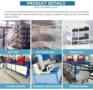 中国直販工場 ファイバーグラスプロファイル生産ライン 複合材プルトゥルージョンマシン 自動プルトゥルージョンマシン - Product Image 4