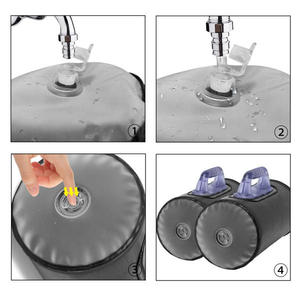 Par de Mancuernas Ajustables Rellenas de Agua de 30 lb, Diseño Plegable y Portátil - Product Image 6