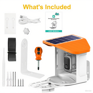 Vườn Thông Minh 3MP vicohome năng lượng mặt trời từ xa xem ai công nhận mini thông minh chim trung chuyển máy ảnh mới 2.4G WIFI chim xem máy ảnh - Product Image 6