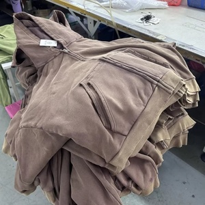 Chaqueta de Diseñador para Hombre, de Algodón Grueso con Cremallera, Estilo Vintage Lavado, Transpirable, Ecológica, Forrada, con Estampado, Personalizada, Desgastada y Decolorada por el Sol - Product Image 2