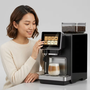 Sapoe, Nuevo Producto, Cafetera Comercial Negra de 1500W y 15 Bares, Fácil de Instalar, de Grano a Taza - Product Image 1