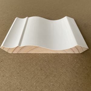 Échantillon gratuit de moulures en bois apprêtées pour murs et plafonds, décoratives, à joint en doigtier, moulures FJ - Product Image 3