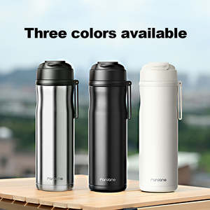 SARTLII taşınabilir bpa ücretsiz kısa seyahat paslanmaz çelik termal manyetik YEŞİL ÇAY ayırma ile filtre süzgeç su şişesi - Product Image 3