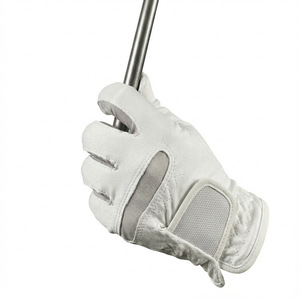 Guantes de golf para mano izquierda, de gamuza, transpirables, unisex, para entrenamiento y competición, blancos 23 24 25 26 - Product Image 1