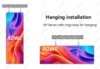 Pantalla LED Interior a Todo Color de Alta Calidad, 1920*640mm, Plegable, Portátil, Resolución 4K, HDR10+, para Publicidad