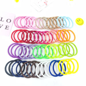 4Mm Elastische Hair Tie Neutrale Heldere Kleuren Geen Metalen Haarbanden Voor Vrouwen Duurzaam Paardenstaart Houders Voor Dik Haar - Product Image 3