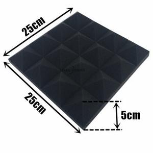 Panneaux acoustiques en coton insonorisant auto-adhésifs à haute densité en forme d'œuf pour la absorption acoustique des murs de la chambre à coucher Réduction du bruit - Product Image 1