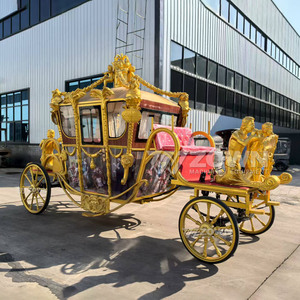 Carruaje Vintage Personalizado Cenicienta Eléctrica Wedding Carriage Park Sightseeing Tour Carriage Precio Bajo - Product Image 5