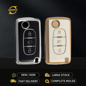 Innofit PUE3 Haute Qualité Fournisseur Clé De Voiture Cas TPU Pour <span class=keywords><strong>Peugeot</strong></span> <span class=keywords><strong>308</strong></span> 307 301 207 408 508 Auto Clef <span class=keywords><strong>Protection</strong></span> - Product Image 1