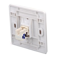 Plaque murale réseau RJ45 1 port type 86, panneau de prise modulaire Keystone RJ45 pour réseau fibre optique