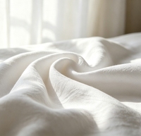 Rouleau de tissu de literie en sergé 100 % coton 300TC, résistant aux taches, qualité commerciale, blanc vierge, impression personnalisée, pour hôtels, vente en gros