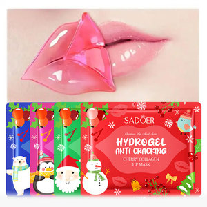 <span class=keywords><strong>Masque</strong></span> Lèvres de Noël SADOER Myrtille Avocat Cerise Fraise Nourrissant <span class=keywords><strong>Repulpant</strong></span> Hydratant <span class=keywords><strong>Masque</strong></span> Fruits pour Lèvres Sèches - Product Image 1