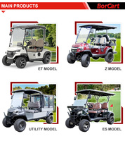 Voiture touristique classique 4 roues motrices voiturette de golf électrique 8 places véhicule utilitaire 4x4 Golf Buggy