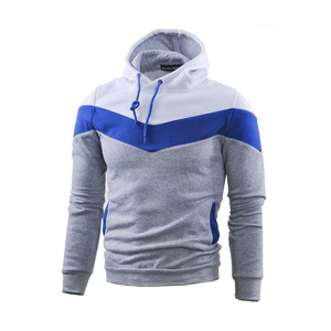 Sweat à capuche en polaire 100% coton de haute qualité pour homme, vêtements unis, blanc, grande poche, ensembles avec étiquettes et logo - Product Image 2