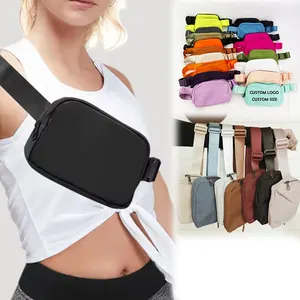 New Lemon Waterproof Nylon Fanny Pack Waist Bag LuLu Purse for Women Chest Bag Crossbody Sport Cute Custom Belt Bag for Girls