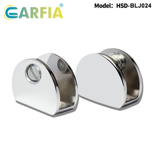 <span class=keywords><strong>Garfia</strong></span> - Clip de Vidrio Semicircular de 8 mm, Clip de Vidrio de Aleación de Zinc, Redondo, Ajustable y Duradero - Product Image 1