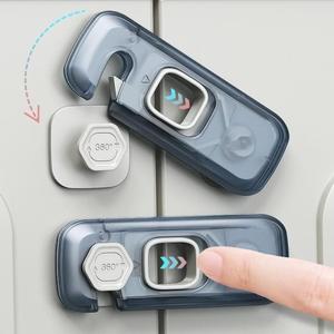 Sangle de sécurité pour enfants sécurité maison réfrigérateur congélateur enfant poignée de <span class=keywords><strong>porte</strong></span> coffre-fort preuve armoire bébé loquet serrure - Product Image 1