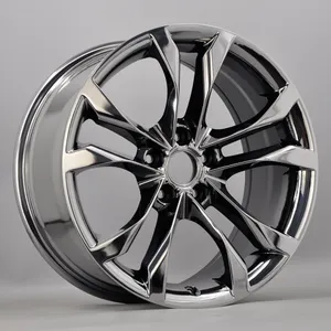 New design high quality 5 holes 18 inch pcd 112mm bv chrome aluminum alloy cast wheel rims for car