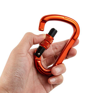 Mosquetón Tipo D de Alta Calidad de <span class=keywords><strong>25</strong></span> <span class=keywords><strong>KN</strong></span> para Escalada en Roca y Montañismo, Diseño Giratorio en Forma de D para Senderismo y Escalada - Product Image 5