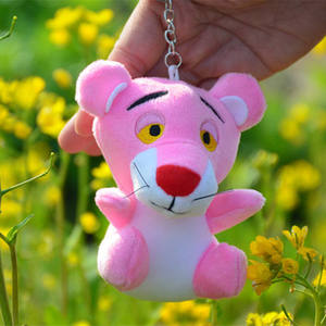 Venta al por mayor Ins for Pink Panther Doll Cute Small Size Super Soft Plush Bear Naughty Mini Pendant Wedding Toy - Product Image 6