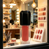 Support de présentation géant en acrylique pour flacon de vernis à ongles |   Présentoir de magasin de cosmétiques personnalisable en couleur et en taille pour la promotion de la marque