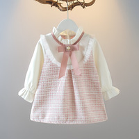 Vêtements pour enfants D3, robe pour filles, petite robe de princesse parfumée, robe bébé deux pièces