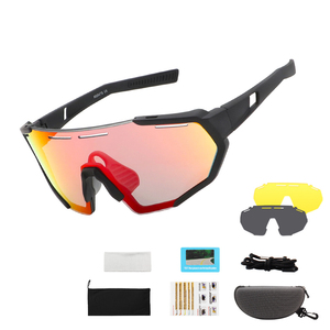 Children's Polarized Cycling <b>Sunglasses</b>-Lightweight TR90 Frame Full Rim Design Windproof UV Protection <b>for</b> Outdoor Climbing - Product Image 1