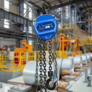 1 Ton rantai tangan Hoist 6M kapasitas angkat tugas berat G80 rantai blok 20ft rantai baja galvanis untuk gudang/Konstruksi/Dock - Product Image 2