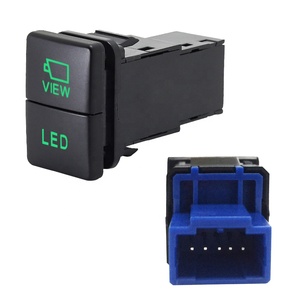 Double interrupteur rétroéclairé barre lumineuse Led pour voiture bouton de caméra de recul pour Toyota <span class=keywords><strong>Prado</strong></span> 150 200 série <span class=keywords><strong>2020</strong></span> 2021 pièces automobiles - Product Image 2