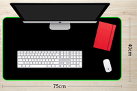 Tapis de souris et clavier pour ordinateur de bureau de grande taille, personnalisé en caoutchouc de 3 mm d'épaisseur, pour jeux et bureau