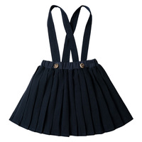 Jupe à bretelles personnalisée pour enfant pull-over d'uniforme scolaire à volants pour adolescentes robe formelle habillée bas pour enfants vêtements scolaires