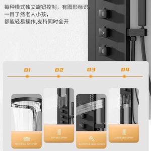 ชุดฝักบัวจิ่วเจียนมู่ รุ่นสี่เหลี่ยมผืนผ้า สแตนเลสสตีล ฝังผนัง ทำความสะอาดง่าย HS001 - Product Image 3