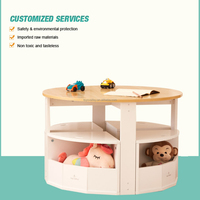 Mesa de Estudio Hexagonal Plegable de Madera Moderna para Niños, para Uso Escolar y al Aire Libre