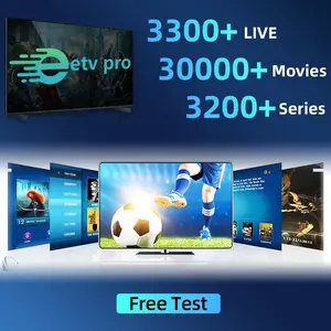Caixa de TV Android para TV Multi Show, teste gratuito de teste 4K IP ** TV Subs *** option 12M TX super 8k 2GB + 16GB, painel de revendedor